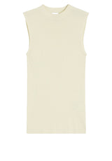 Produktbild 1 von HUGO BOSS BLACK Top Feskies aus Rippstrick in Beige.
