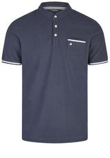 Jersey DANIEL HECHTER Poloshirt mit Logo-Stickerei Blau (690)