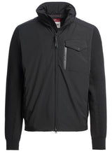 Produktbild 1 von PARA JUMPERS Hybrid-Jacke Steel River mit aufgesetzter Brusttasche in Schwarz.