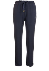 Hosen LIU.JO Sweatpants mit elastischem Bund und Logo Blau (93924)