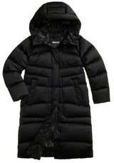 Produktbild 1 von BLAUER USA Daunenmantel mit Kapuze und seitlichen Taschen in Schwarz.