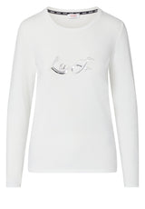Produktbild 1 von LIU.JO Langarmshirt mit Pailetten in Weiß.