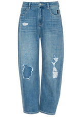 Jeans ELIAS RUMELIS Jeans mit Destroyed-Effekten Blau (1538)