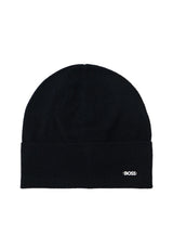 Produktbild 1 von HUGO BOSS BLACK Mütze Laris aus Schurwolle in Schwarz.