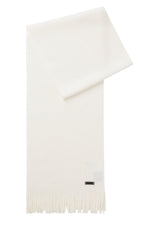 Schals & Tücher HUGO BOSS BLACK Schal Albas mit Fransen Off-White (118) ONESIZE