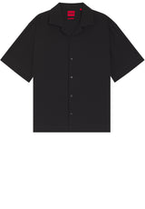 Hemden HUGO Hemd Espino Schwarz (001)