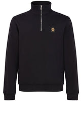 Sweat BELSTAFF ENGLAND Sweatshirt mit Viertelreißverschluss Schwarz (BLACK)