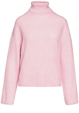 Produktbild 1 von ALPHA TAURI Strickpullover mit geripptem Rollkragen  in Rosa.