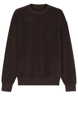 Produktbild 1 von HUGO BOSS ORANGE Sweatshirt We_Clash in Ripp-Optik in Braun.