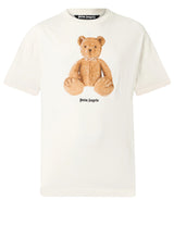 Jersey Palm Angels T-Shirt mit Teddybär-Print Off-White (0360)