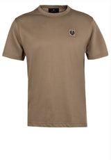 Jersey BELSTAFF ENGLAND T-Shirt mit Logo-Aufnäher Braun (DUSTY TAUPE)