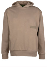 Sweat HUGO BOSS GREEN Relaxed-Fit Hoodie aus edlem French Terry Türkis (334)