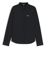 Hemden HUGO BOSS GREEN Hemd ST_Motion L aus Baumwoll-Jersey Schwarz (002)