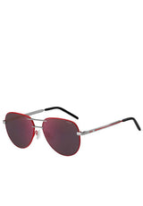 Brillen HUGO Sonnenbrille mit Kontrastrand Rot (Q5X) ONESIZE