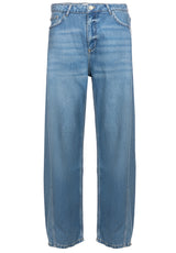 Jeans Goldgarn Jeans mit Barrel-Leg Blau (1090)