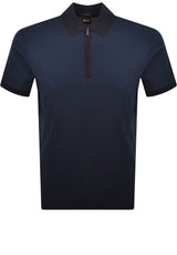 Jersey HUGO BOSS BLACK Poloshirt Pei Blau (404)