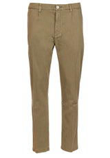 Hosen Goldgarn Hose mit Paspeltaschen Oliv (1705)