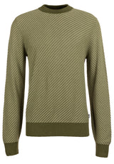 Pullover & Strickjacken HUGO BOSS BLACK Pullover Lofranco mit diagonaler Struktur Oliv (347)