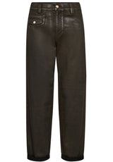 Produktbild 1 von MOS MOSH Hose mit glänzender Beschichtung in Braun.