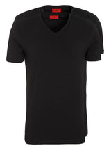 Bodywear HUGO T-Shirt V-Doppelpack Schwarz (001)