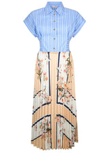 Kleider LIU.JO Kleid mit Bindegürtel Mehrfarbig (P9547)