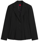 Produktbild 1 von HUGO Blazer Almeda mit Faltendetail in Schwarz.