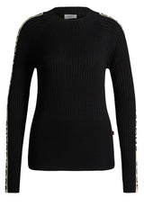 Pullover & Strickjacken JOOP! Jeans Strickpullover Kopala mit Logo-Schriftzug Schwarz (001)
