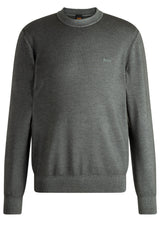 Produktbild 1 von HUGO BOSS ORANGE Strickpullover Kestefo aus Schurwolle in Oliv.