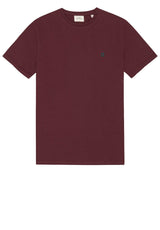 Produktbild 1 von Les Deux T-Shirt mit kleinem Logo-Stitching in Rot.
