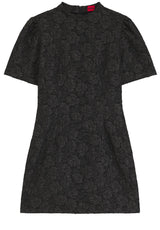 Kleider HUGO Kleid Kiane mit Blumenbrokat Schwarz (963)