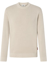 Pullover & Strickjacken JOOP! Jeans Strickpullover Chaspor aus feiner Rippenstruktur Off-White (107)