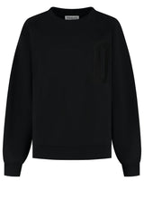 Sweat Deblon Sports Sweatshirt mit tonaler Applikation Schwarz (100)
