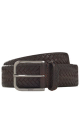Produktbild 1 von HUGO BOSS BLACK Flechtgürtel Madison-B1 aus Leder in Braun.