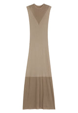 Kleider HUGO Kleid Slyanny mit Colour-Block-Effekt Braun (232)