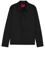Jacken & Mäntel HUGO Overshirt Enaso aus Kunstleder Schwarz (001)