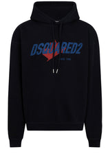 Produktbild 1 von DSQUARED2 Hoodie mit Logo-Print in Schwarz.
