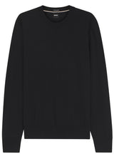 Pullover & Strickjacken HUGO BOSS BLACK Strickpullover Leno aus Schurwolle Schwarz (001)