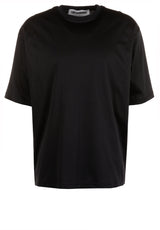 Jersey Les Hommes T-Shirt mit Logo-Backprint Schwarz (65000)