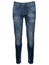 Jeans Goldgarn Jeans im Destroyed-Look Blau (1090)