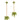 Schmuck DSQUARED2 Ohrringe in asymmetrischem Design Grün (M2915) ONESIZE