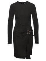 Kleider DSQUARED2 Kleid mit D2-Brosche Schwarz (900)