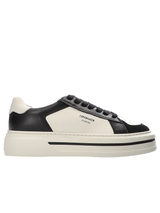 Schuhe COPENHAGEN Sneaker CPH181 Beige (LEATHER MIX BLACK CREAM BEIGE)