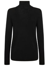 Produktbild 1 von MOS MOSH Strickpullover mit Rollkragen in Schwarz.