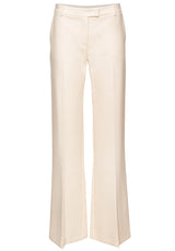 Hosen PATRIZIA PEPE Low-waist Hose aus Twill Cremefarben (W368)