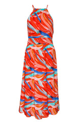 Kleider Bella Dahl Kleid mit Muster Rot (7275)