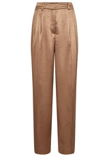 Hosen MOS MOSH Hose mit Bundfalten Braun (820)