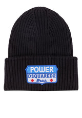Mützen & Caps DSQUARED2 Mütze mit Logo-Aufnäher Schwarz (M2654) ONESIZE