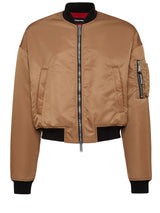 Jacken & Mäntel DSQUARED2 Bomberjacke mit glänzendem Finish Braun (124)