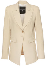 Blazer PATRIZIA PEPE Blazer aus Crepe-Stoff Beige (B814)