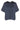 Jersey SAMSOE Kurzarm-Bluse Denise Blau (194011TCX)